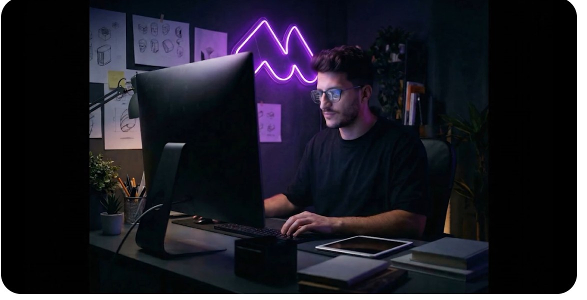 A Morpheon designer at work on the ESA Solar Eclipse Trilogy platform